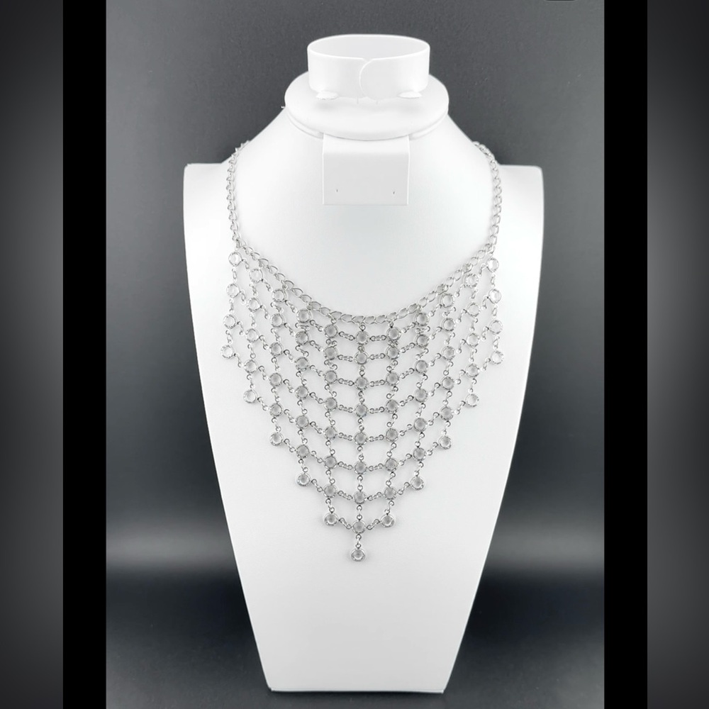 Crystal Chanelle Bib Necklace
Touchstone Crystal by Swarovski